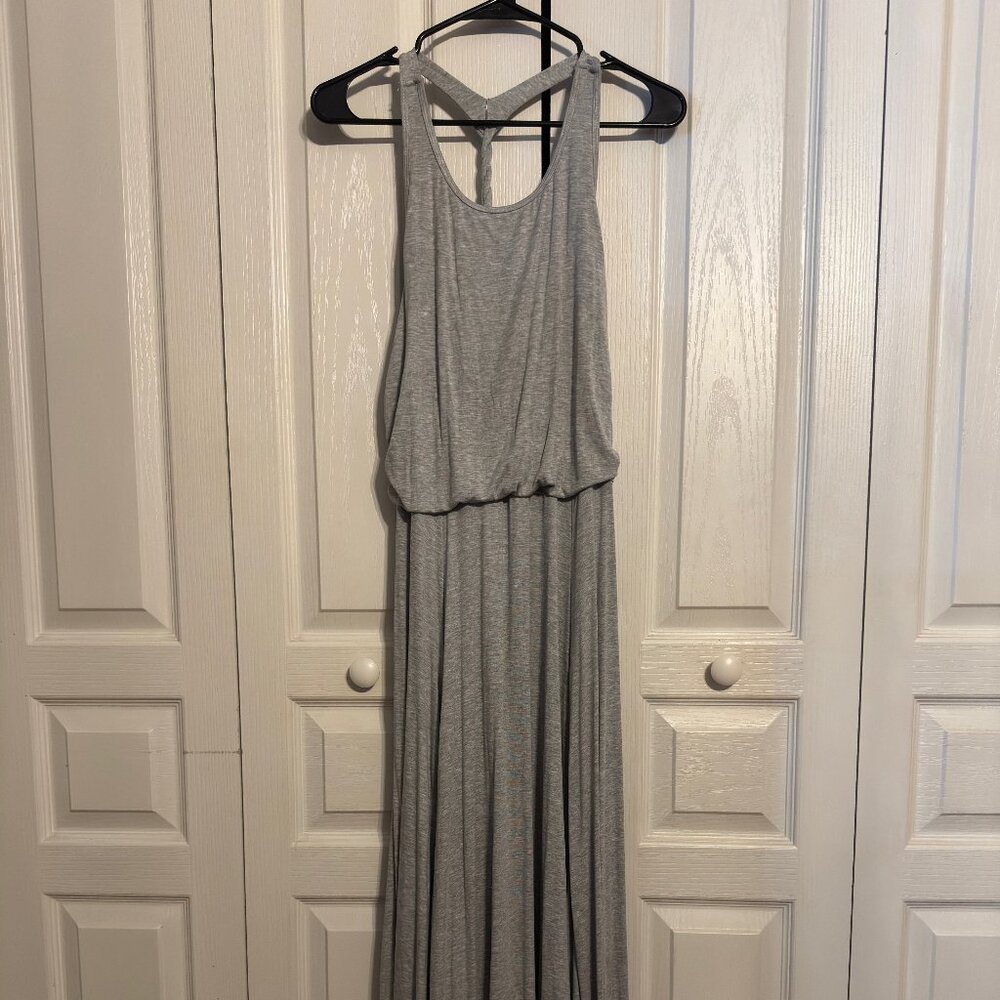 NWT Halara Dress Ruched Asymmetric Hem Flowy Maxi Casual Dress - Size XL